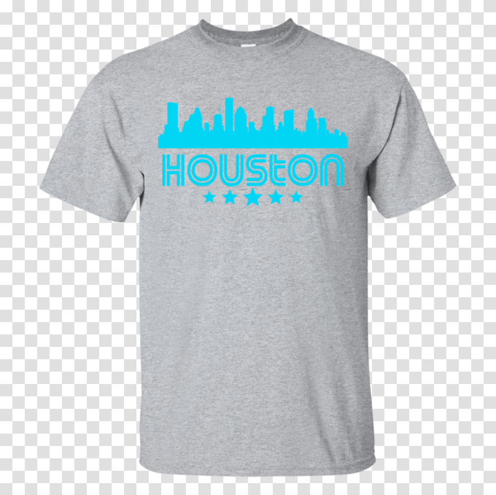 Houston Texas Skyline Retro Style T Shirt, Apparel, T-Shirt Transparent Png