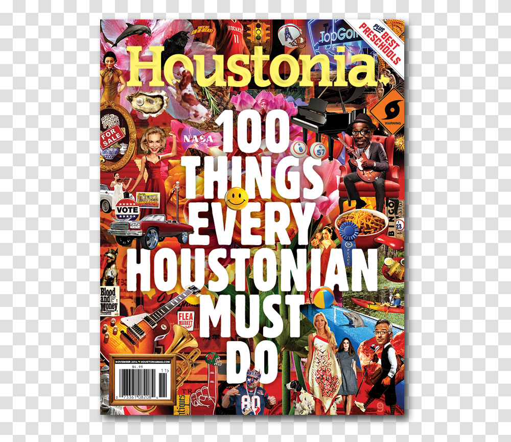 Houstonia Magazine Covers Houstonia Magazine, Person, Human, Advertisement, Poster Transparent Png