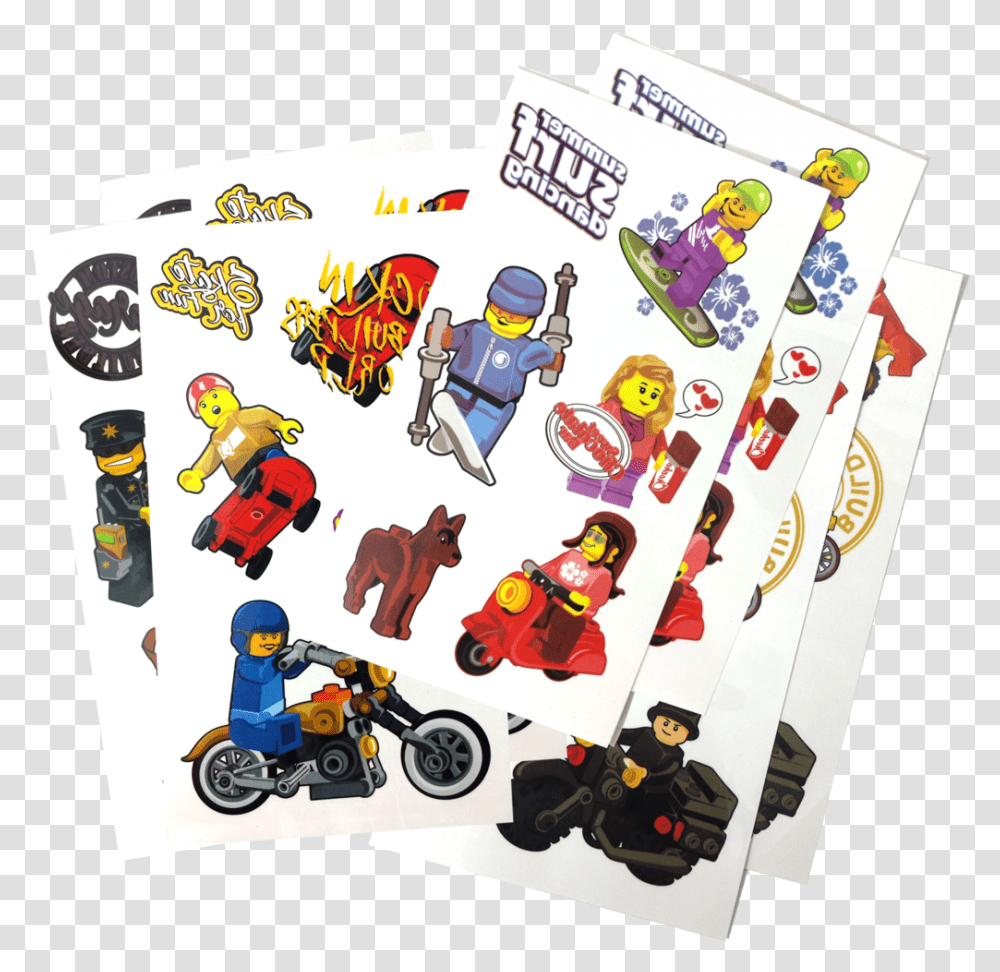 Hover To Zoom Lego Tattoos Temporary, Person, Wheel, Machine, Game Transparent Png