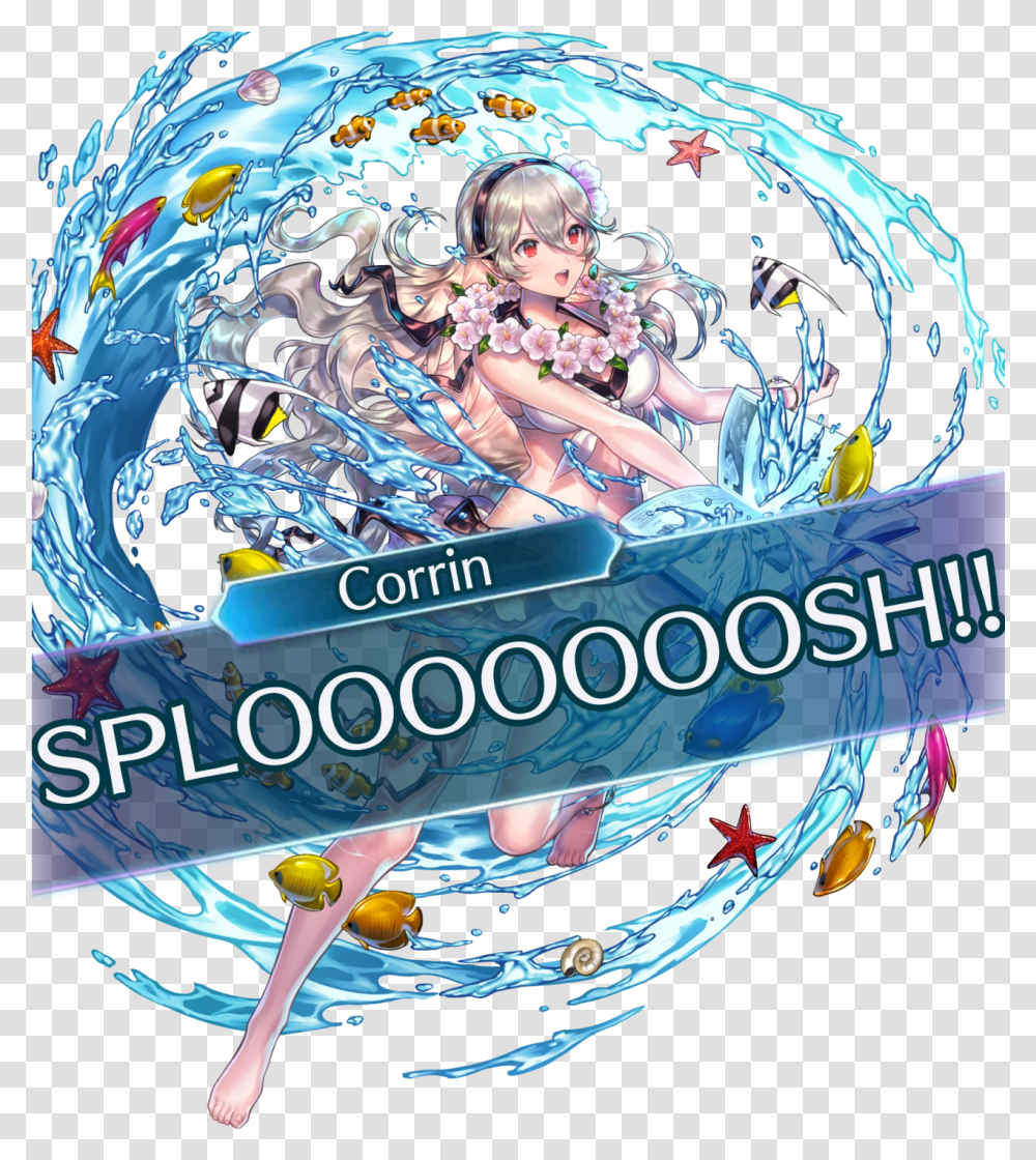 How About Summer Corrin Saying Splooooooooosh Corrin Art Fire Emblem Female, Person, Astronomy, Outer Space, Sphere Transparent Png