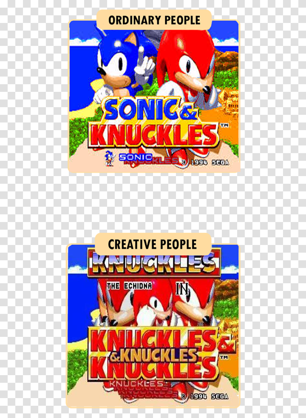 How Creative People See Sonic 3 Amp Knuckles Sonic 3 And Knuckles Memes, Flyer, Paper, Advertisement, Brochure Transparent Png