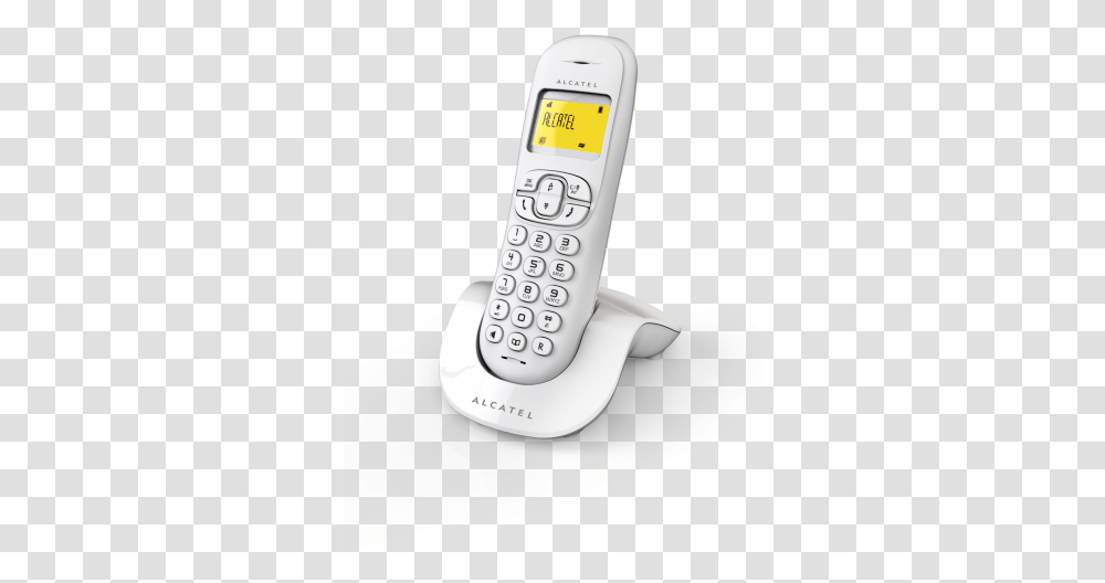 How Do You Turn Up The Volume Alcatel C250 Cordless Phone White, Electronics, Mobile Phone, Cell Phone Transparent Png