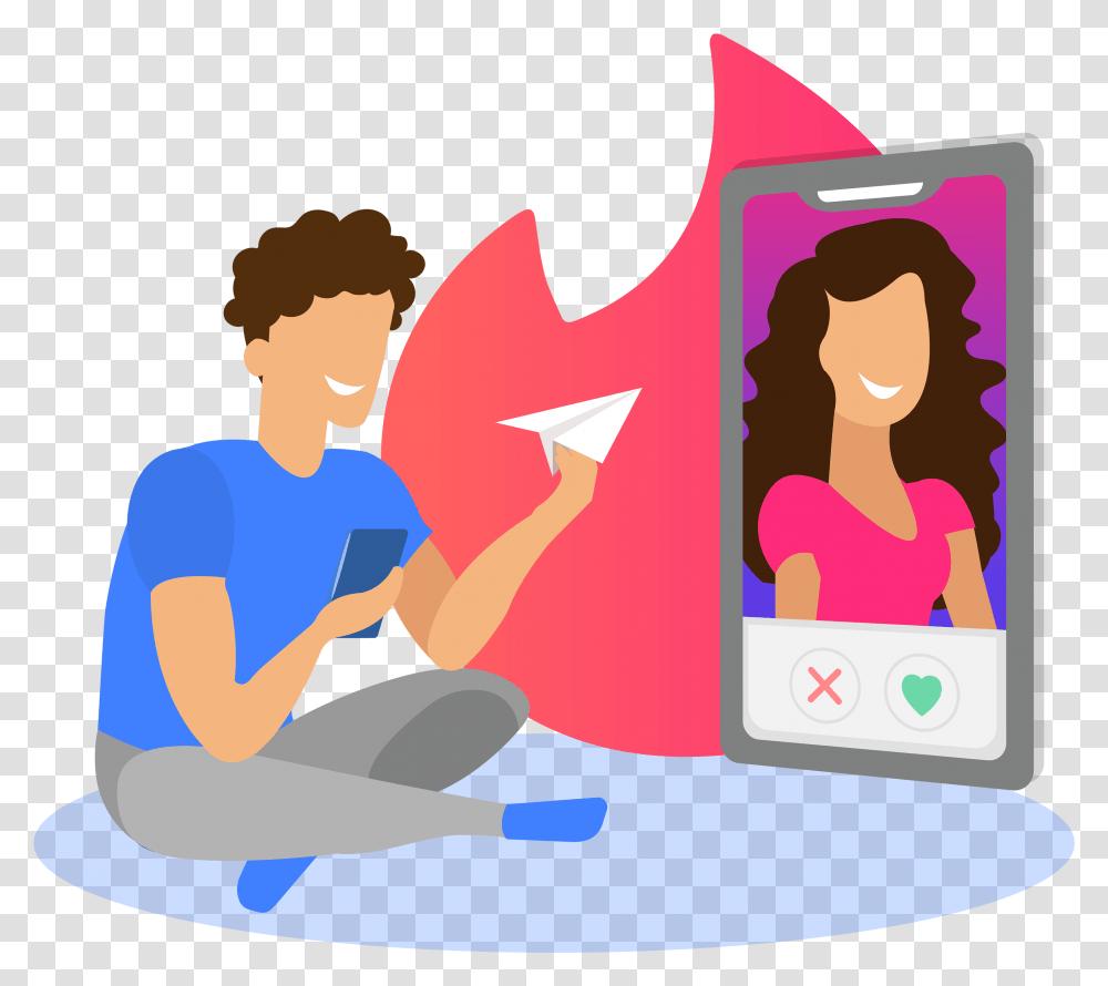 How Does Tinder Work Guide To Using Features And Playing Games, Person, Human, Electronics, Graphics Transparent Png