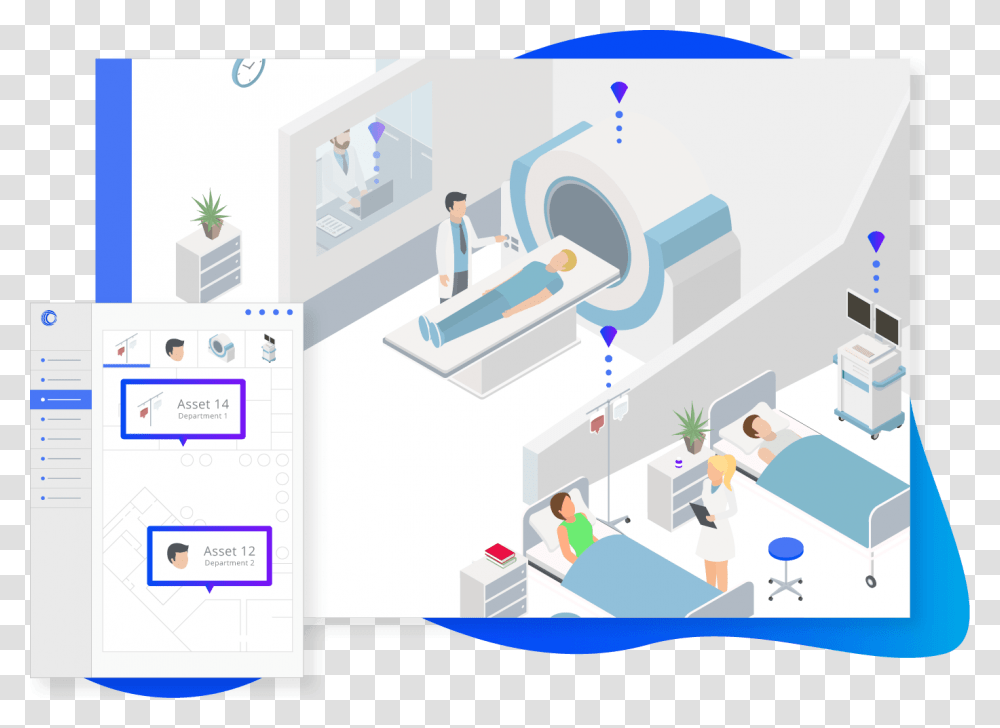 How Hospitals Can Improve Patient Flow Through Location Aware Indoor Asset Tracking Hospital, Person, Human, Network, X-Ray Transparent Png