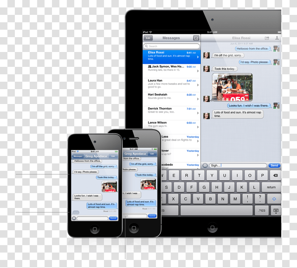 How Imessage Works Ios5 Messages App, Mobile Phone, Electronics, Cell Phone Transparent Png