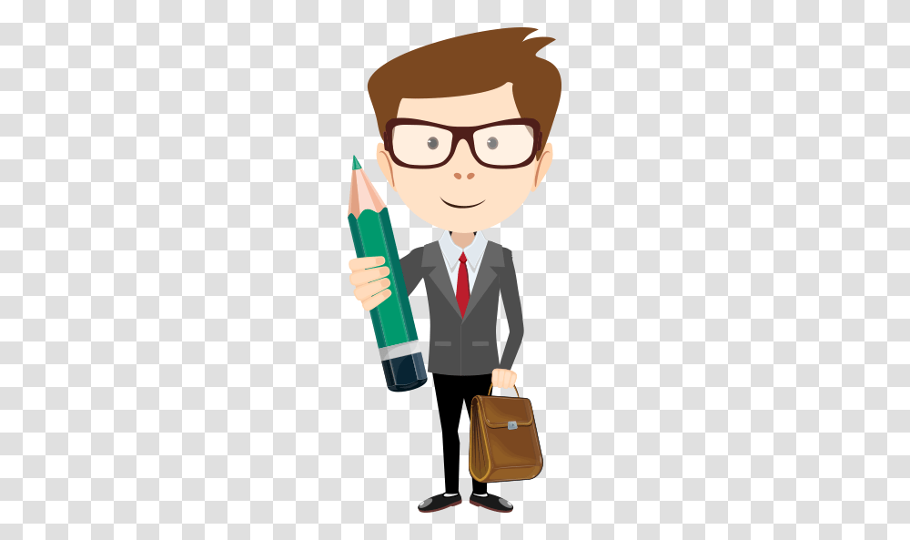 How It Works Verso, Person, Human, Pencil, Tie Transparent Png