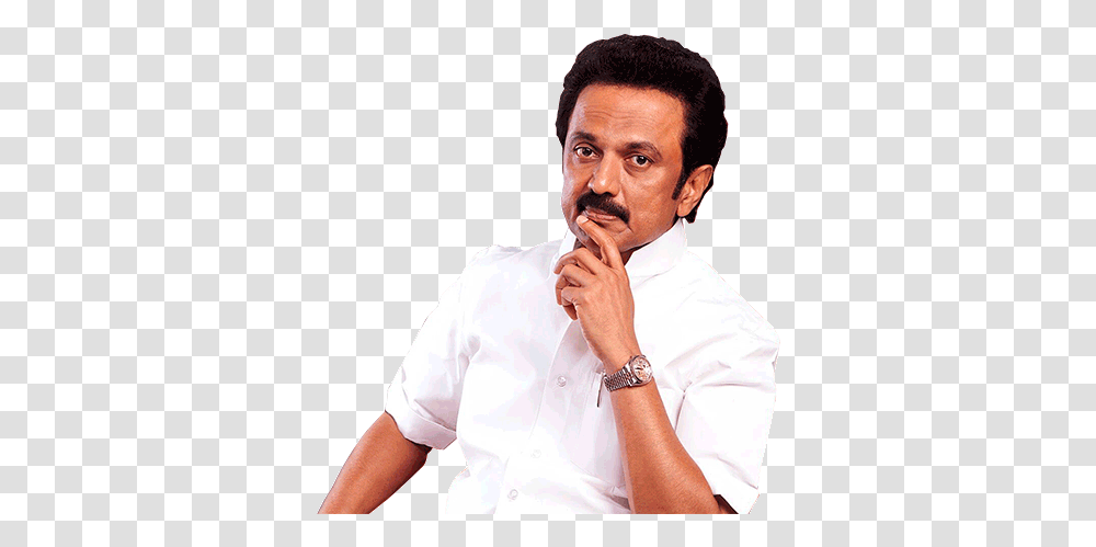 How Jaya Is Showing The Way For Stalin New Dmk Stalin Hd, Clothing, Apparel, Shirt, Person Transparent Png