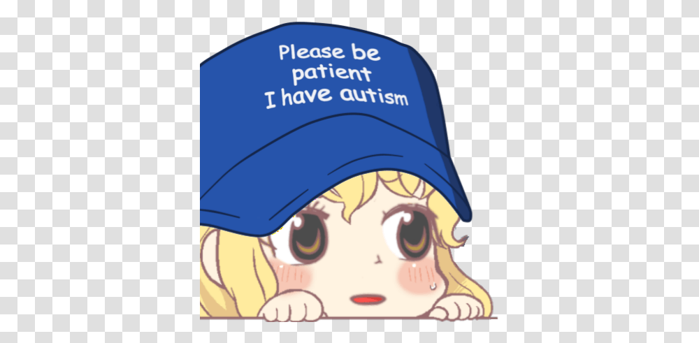 How Long Is The Blue Snowballs Cord Please Be Patient I Have Autism Anime Girl 1080, Helmet, Clothing, Apparel, Baseball Cap Transparent Png