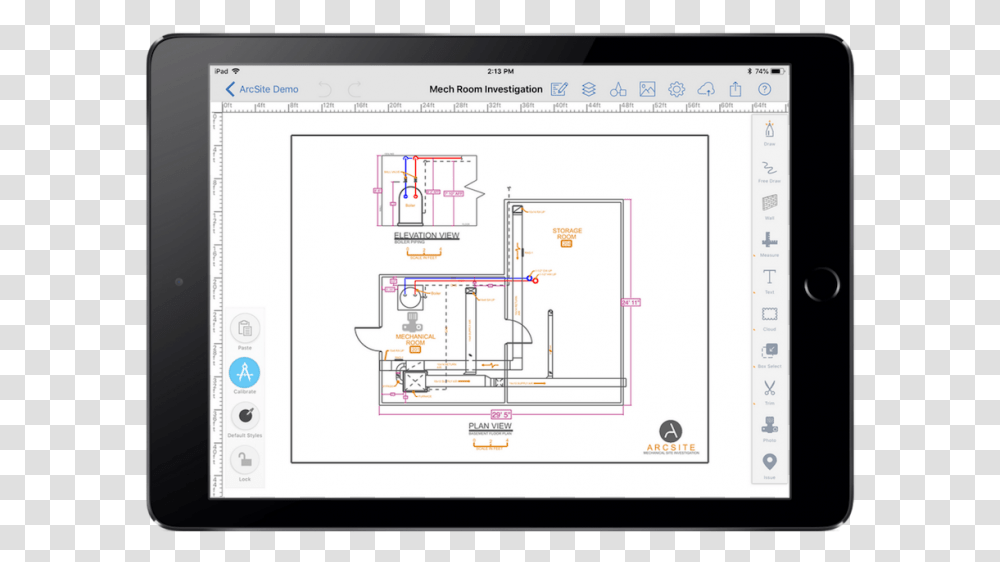 How Modern Designers Collaborate Using Cad For Ipad Tablet Computer, Electronics, Plot, Mobile Phone, Cell Phone Transparent Png