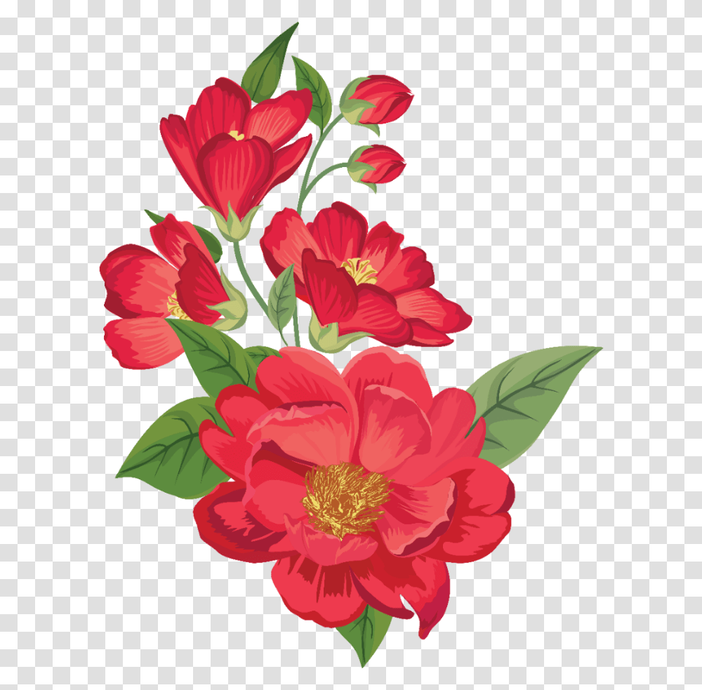 How The Flower Crown Became It Accessory Of Coachella Watercolor Red Flowers, Plant, Blossom, Hibiscus, Floral Design Transparent Png