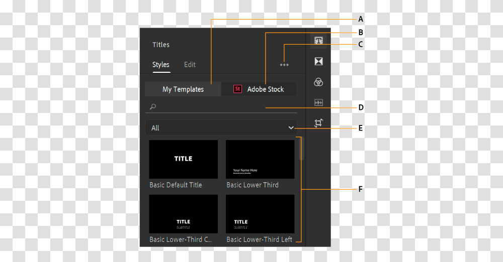 How To Add And Edit Titles In Your Adobe Premiere Rush Video Edit Title Adobe Premiere, Text, Scoreboard, Number, Symbol Transparent Png