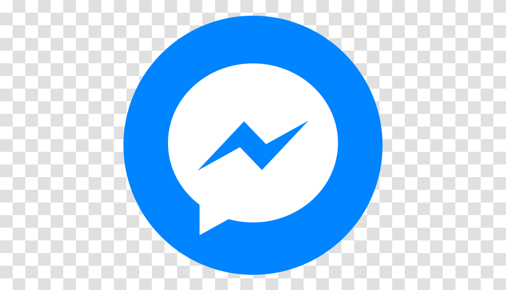 How To Add Facebook Messenger Icon Circle, Symbol, Recycling Symbol, Star Symbol Transparent Png
