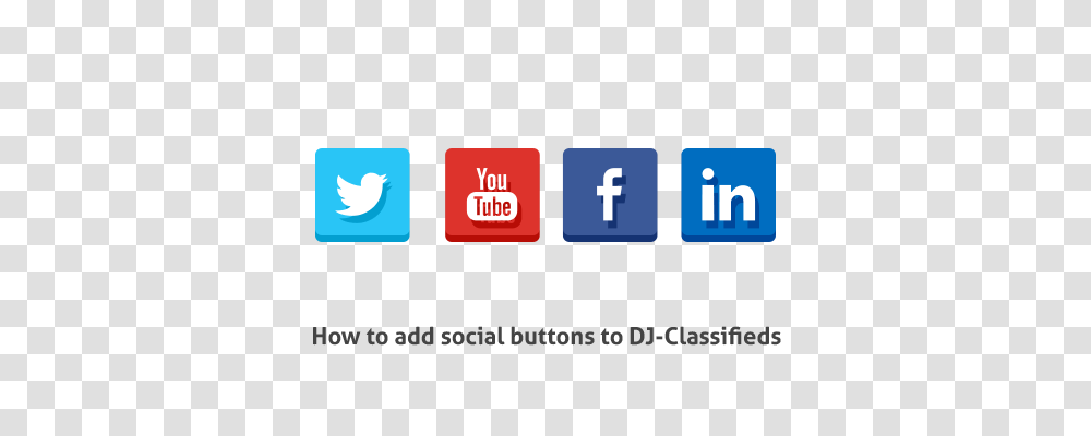 How To Add Social Buttons To Dj Classifieds, Number, Word Transparent Png