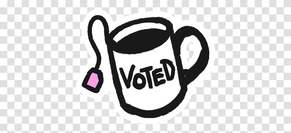 How To Add 'i Voted' Frames Your Facebook And Instagram Qtv 11, Coffee Cup, Text, Stencil, Drawing Transparent Png