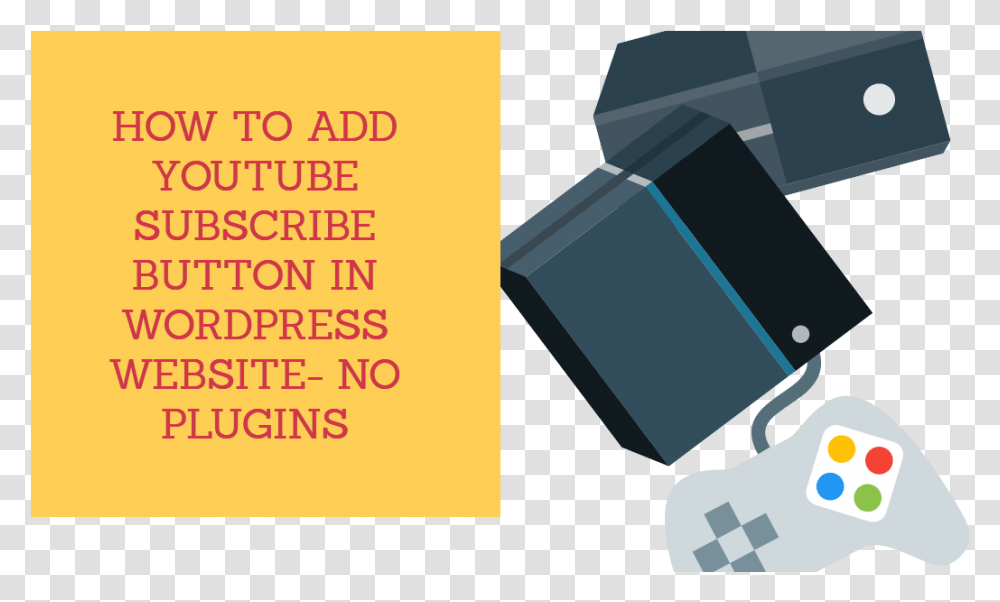 How To Add Youtube Subscribe Button In Wordpress Website Graphic Design, Flyer, Crystal, Electronics Transparent Png
