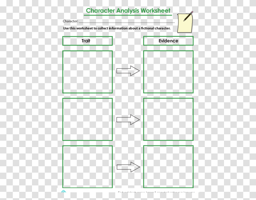 How To Analyze A Character High School Character Analysis Worksheet, Blackboard, Home Decor, Window Transparent Png
