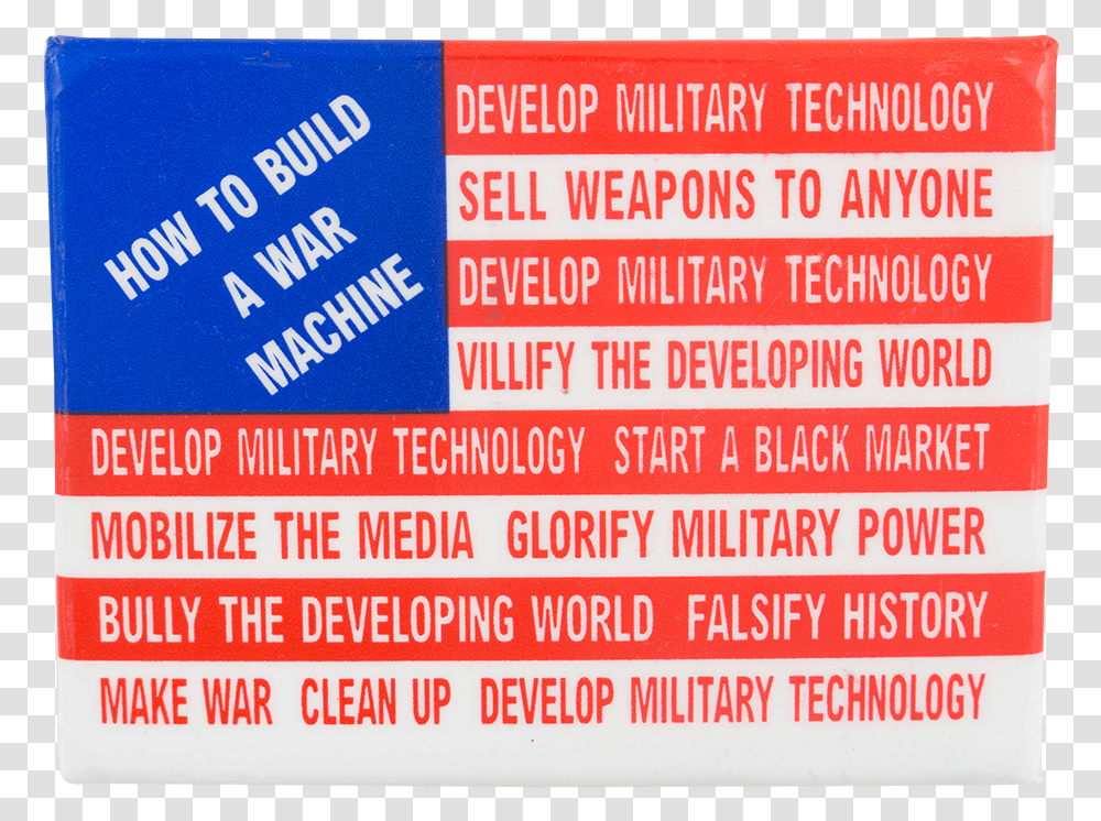 How To Build A War Machine Cause Button Museum Cobalt Blue, Advertisement, Poster, Flyer Transparent Png