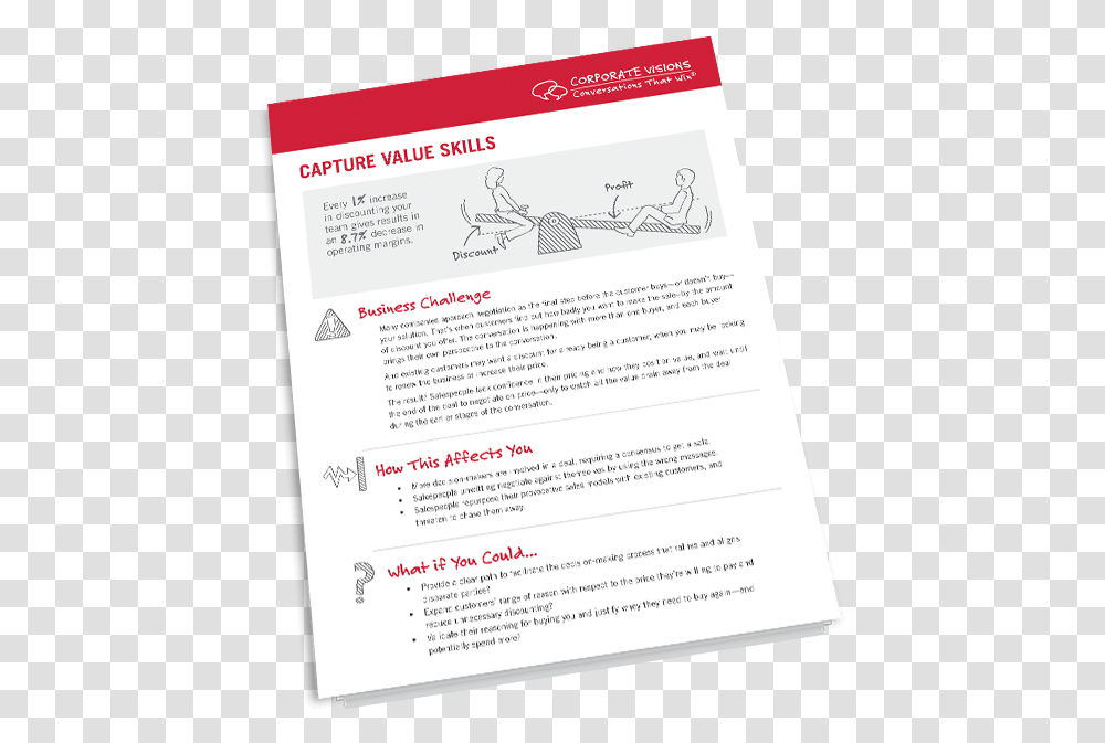 How To Capture Value Using Deal Negotiation Techniques Brochure, Page, Paper, Flyer Transparent Png