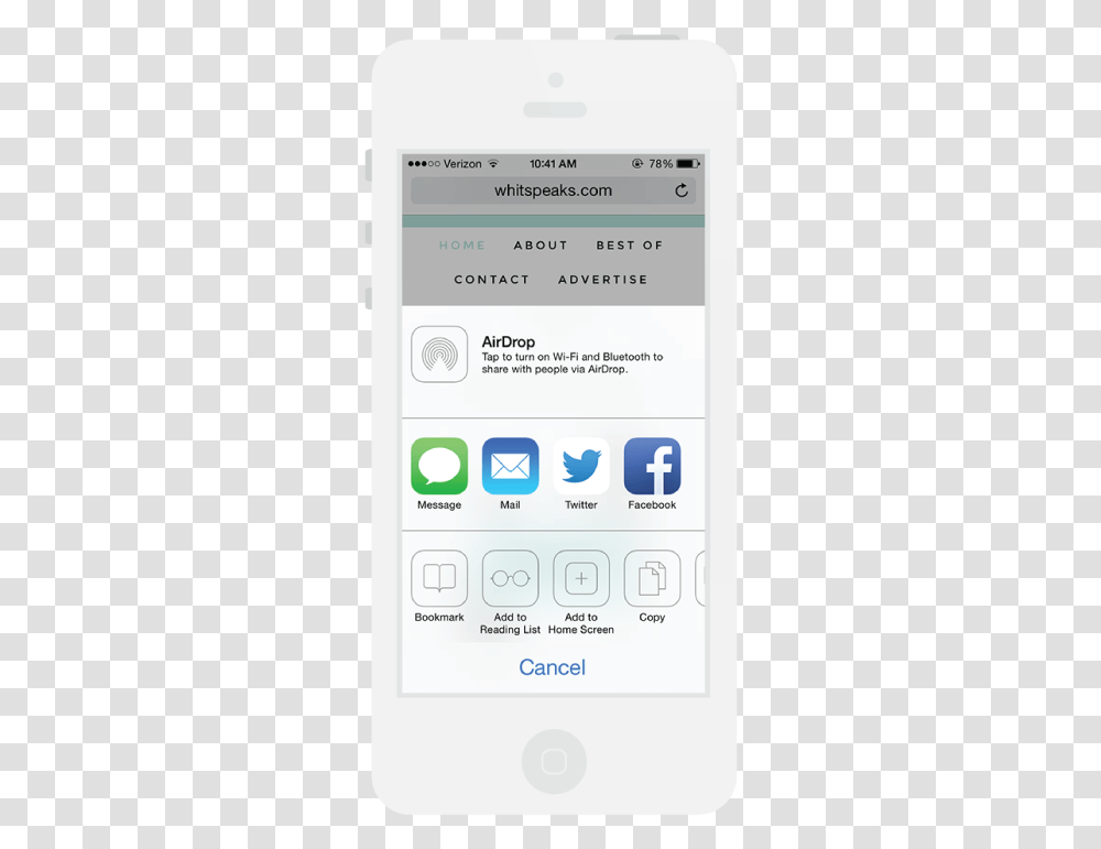 How To Create A Custom Ios Blog Icon Whitney Blake Facebook Mobile Browser, Mobile Phone, Electronics, Cell Phone, Text Transparent Png