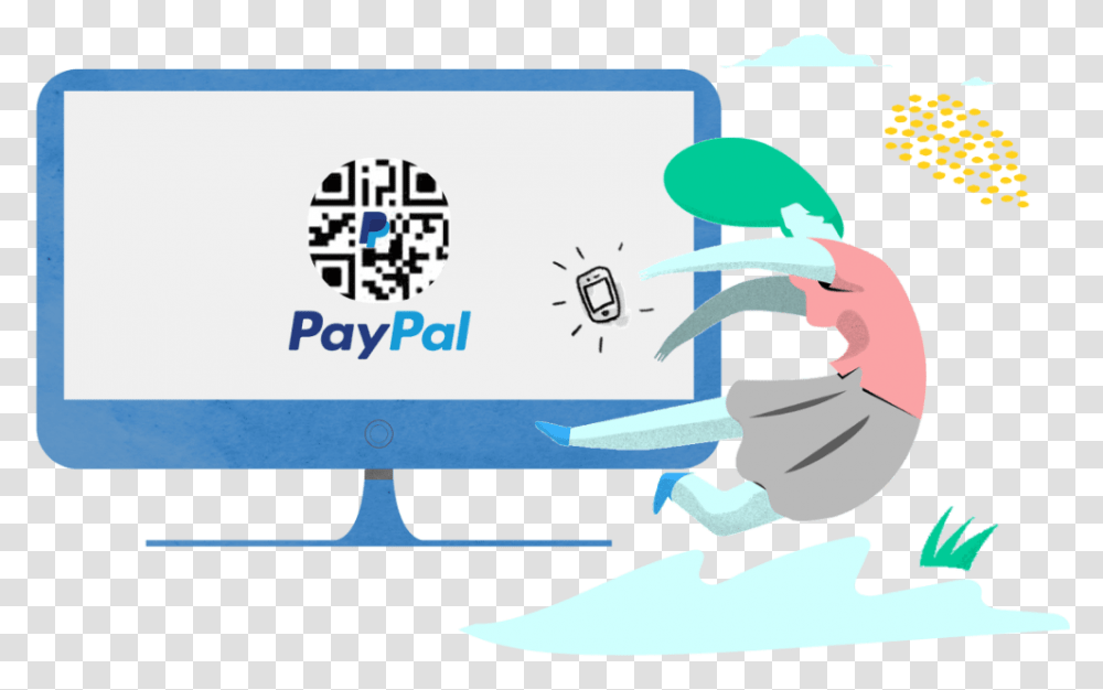 How To Create A Paypal Qr Code Scan Pay Easily Smart Device, Bird, Animal, Electronics, Computer Transparent Png