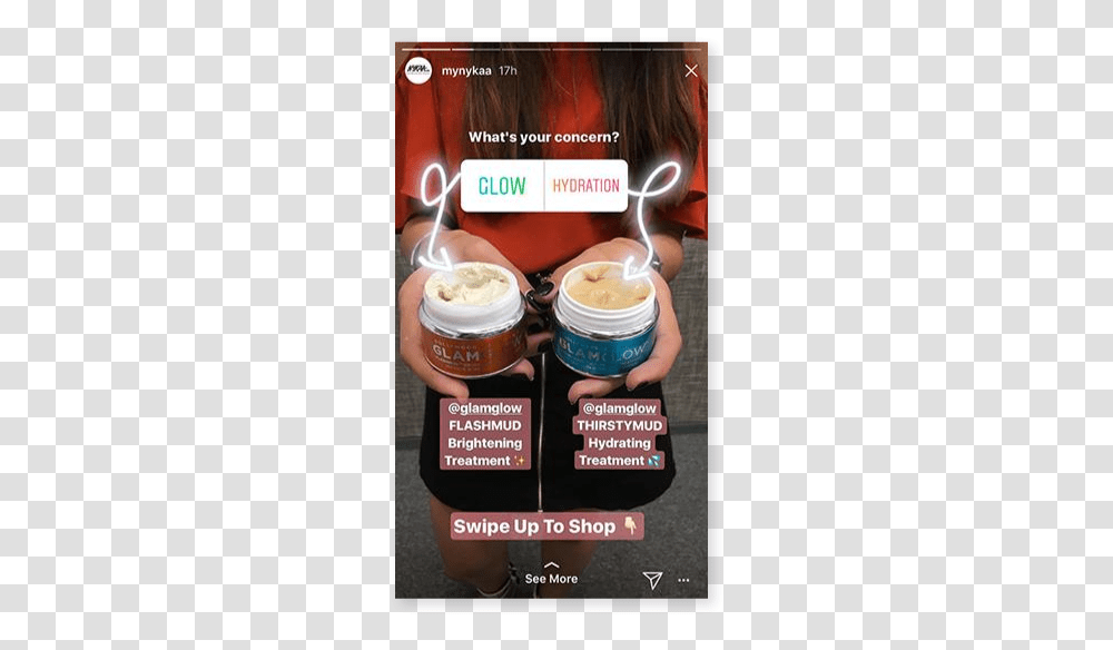 How To Create Instagram Stories Ads That Your Customer Will Best Instagram Poll Stories, Jar, Food, Person, Dessert Transparent Png