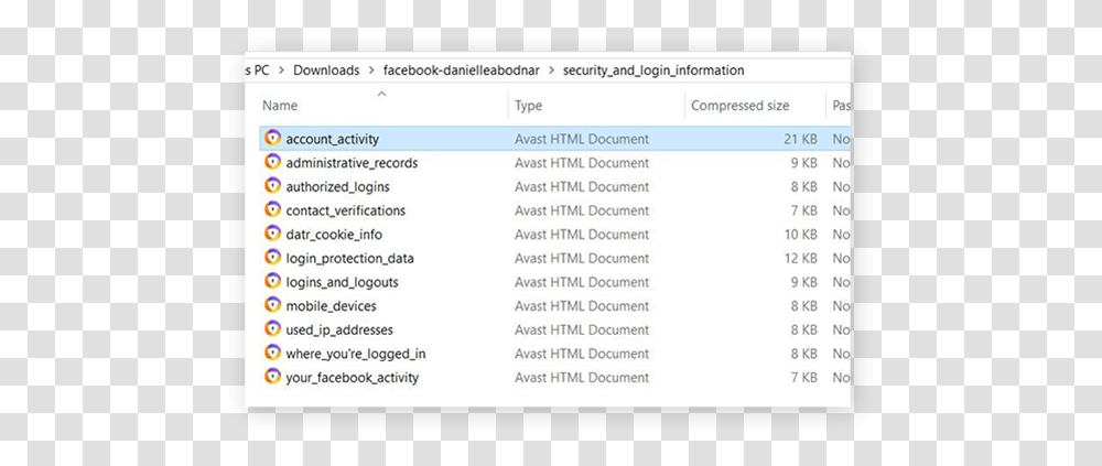 How To Download Your Facebook Data Avast Technology Applications, Word, Text, Page, Number Transparent Png