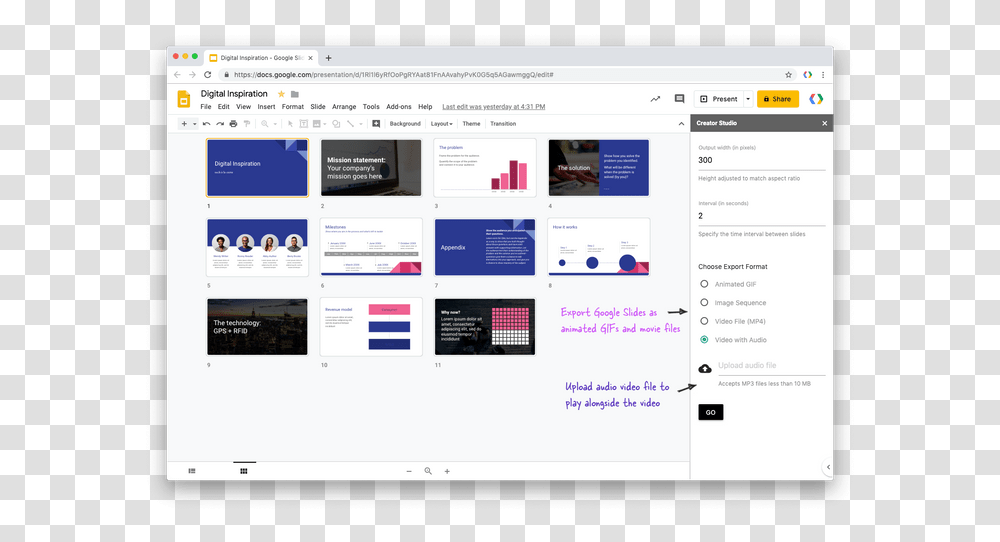 How To Download Your Google Slides Presentation As A Video Appendix Google Slides, Computer, Electronics, File, Monitor Transparent Png