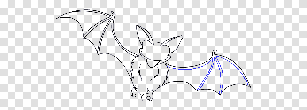 How To Draw A Bat In A Few Easy Steps Easy Drawing Easy Drawing Of A Bat, Cat, Pet Transparent Png