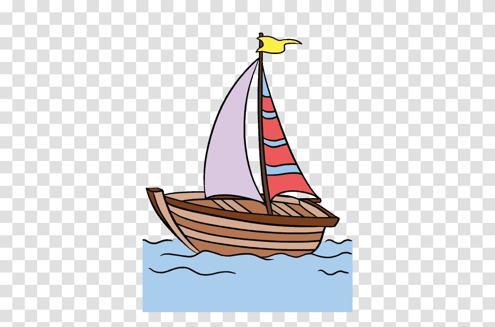 How To Draw A Boat In A Few Easy Steps Easy Drawing Guides, Vehicle, Transportation, Sailboat, Watercraft Transparent Png