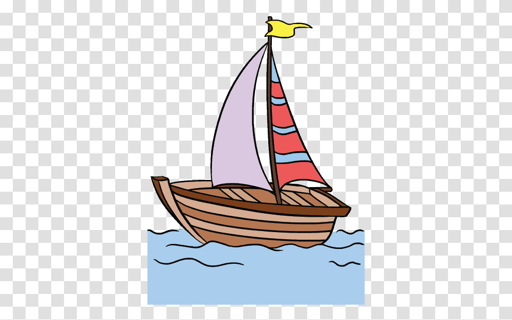 How To Draw A, Boat, Vehicle, Transportation, Watercraft Transparent Png