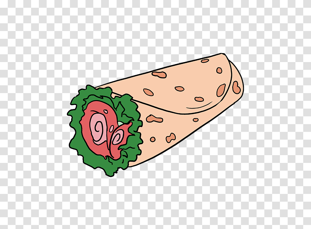 How To Draw A Burrito, Food, Sweets, Plant, Cream Transparent Png