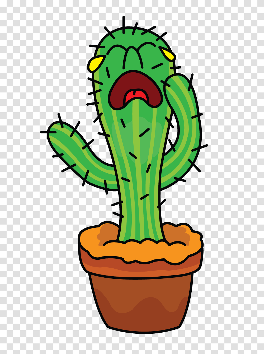 How To Draw A Cactus A Plant Easy Step, Poster, Advertisement Transparent Png