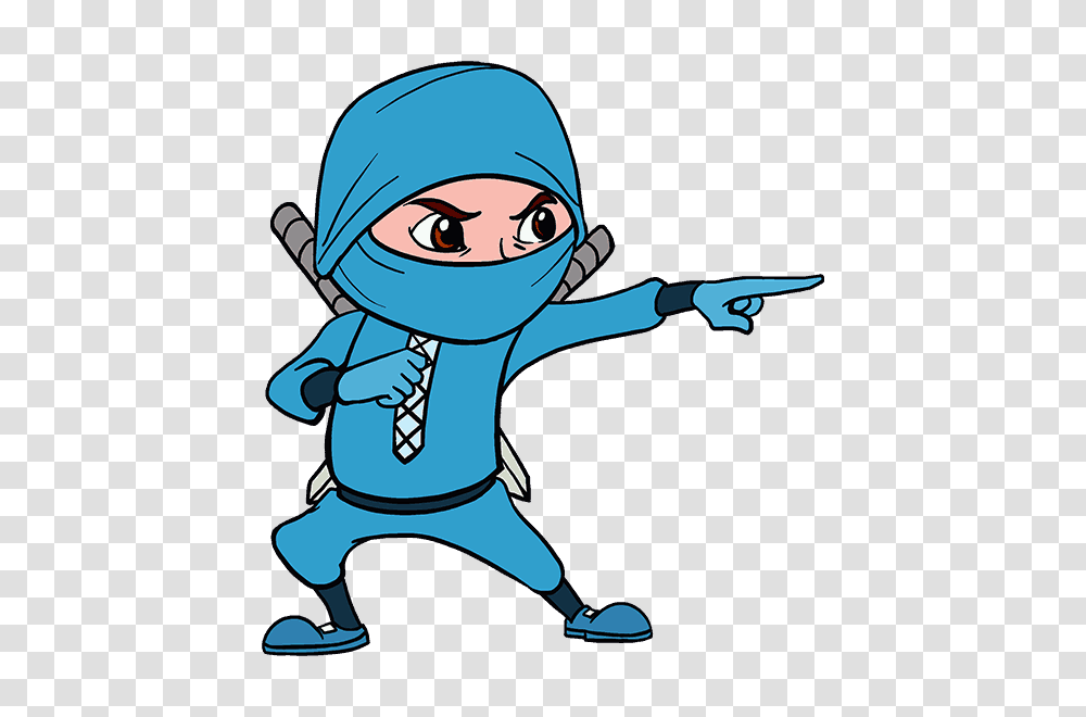 How To Draw A Cartoon Ninja In A Few Easy Steps Easy Drawing Guides, Person, Doctor, Alien Transparent Png