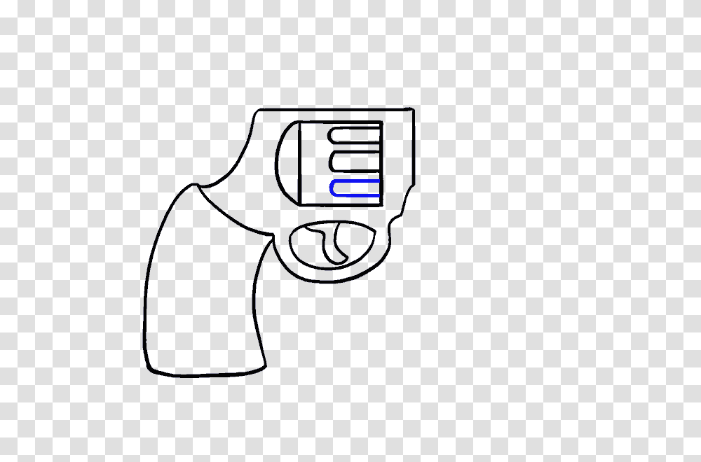How To Draw A Cartoon Revolver In A Few Easy Steps Easy Drawing, Tin, Can, Spray Can, Weapon Transparent Png