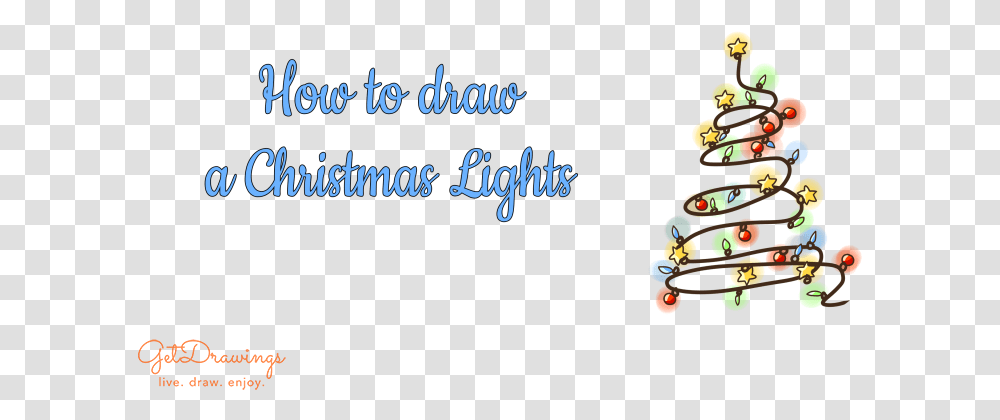 How To Draw A Christmas Lights Christmas Tree, Super Mario, Angry Birds Transparent Png