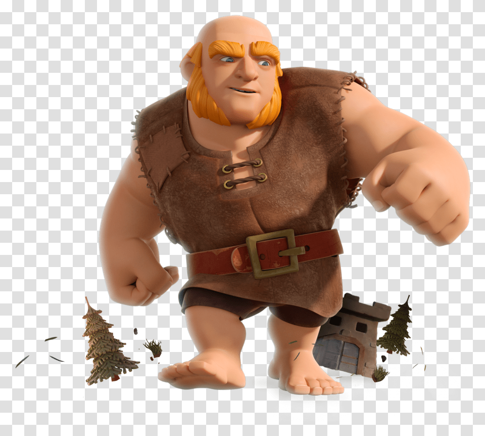 How To Draw A Clash Royale Giant Clash Royale Giant, Person, Human, Figurine, Leaf Transparent Png