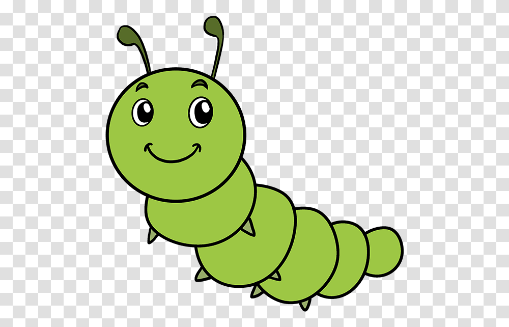 How To Draw A Cute Caterpillar Cute Caterpillar Drawing, Animal, Invertebrate, Insect Transparent Png