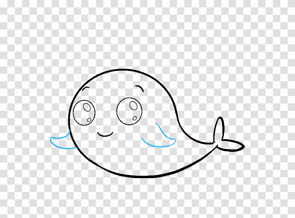 How To Draw A Cute Narwhal, Outdoors, Nature, Moon, Outer Space Transparent Png