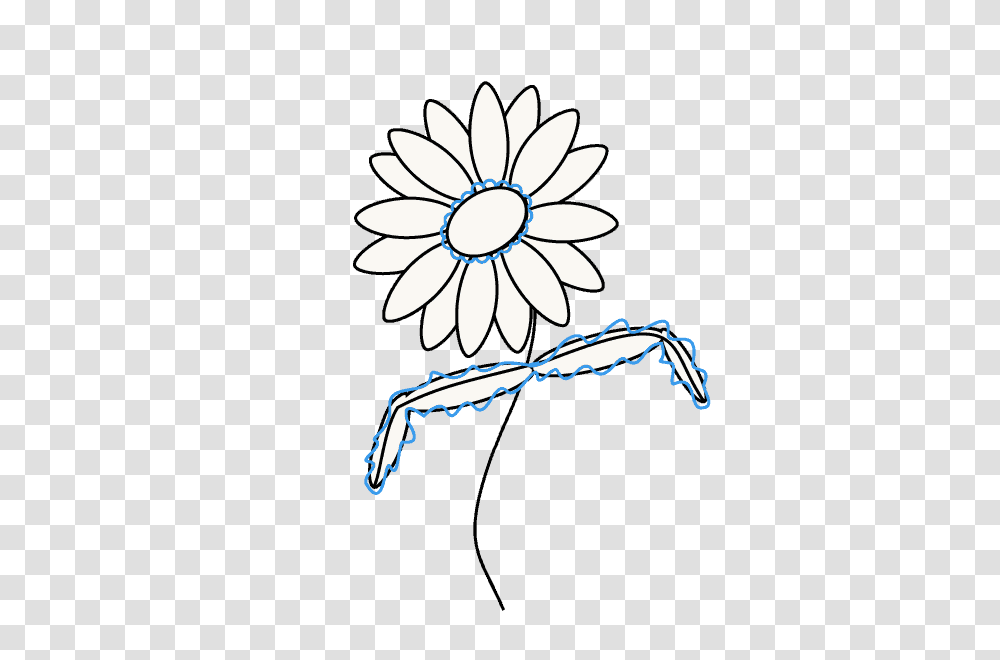 How To Draw A Daisy Easy Drawing Guides, Flower, Plant, Blossom Transparent Png