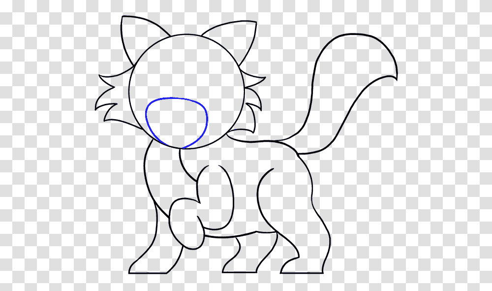 How To Draw A Drawings Of Cartoon Cats, Silhouette Transparent Png