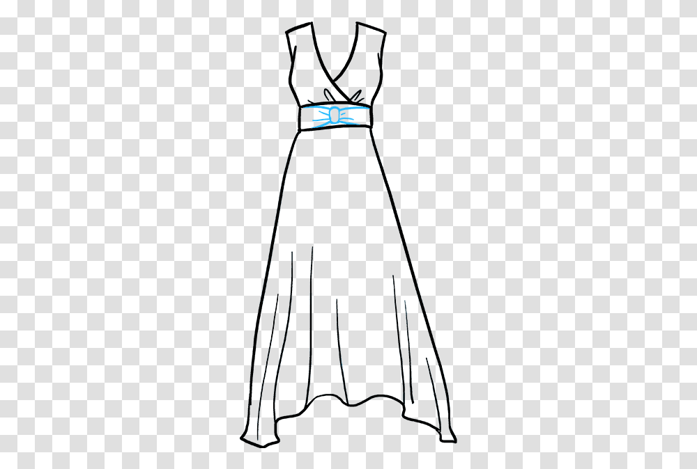 How To Draw A Dress Sketch, Tripod, Telescope Transparent Png