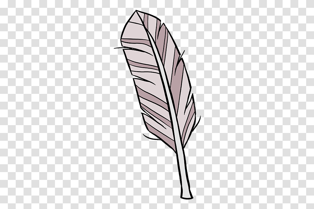 How To Draw A Feather, Tie, Accessories, Jar, Architecture Transparent Png