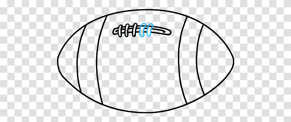 How To Draw A Football Easy Drawings Of A Football, Number, Alphabet Transparent Png