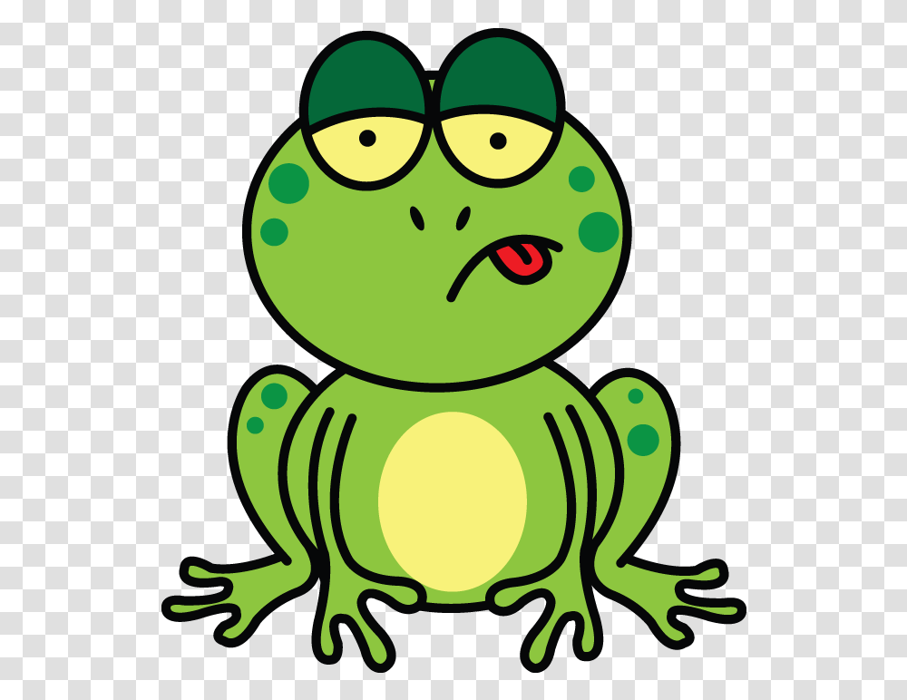 How To Draw A Frog On Lily Pad Easy Cartoon Step By Frog Drawn, Robot, Green Transparent Png