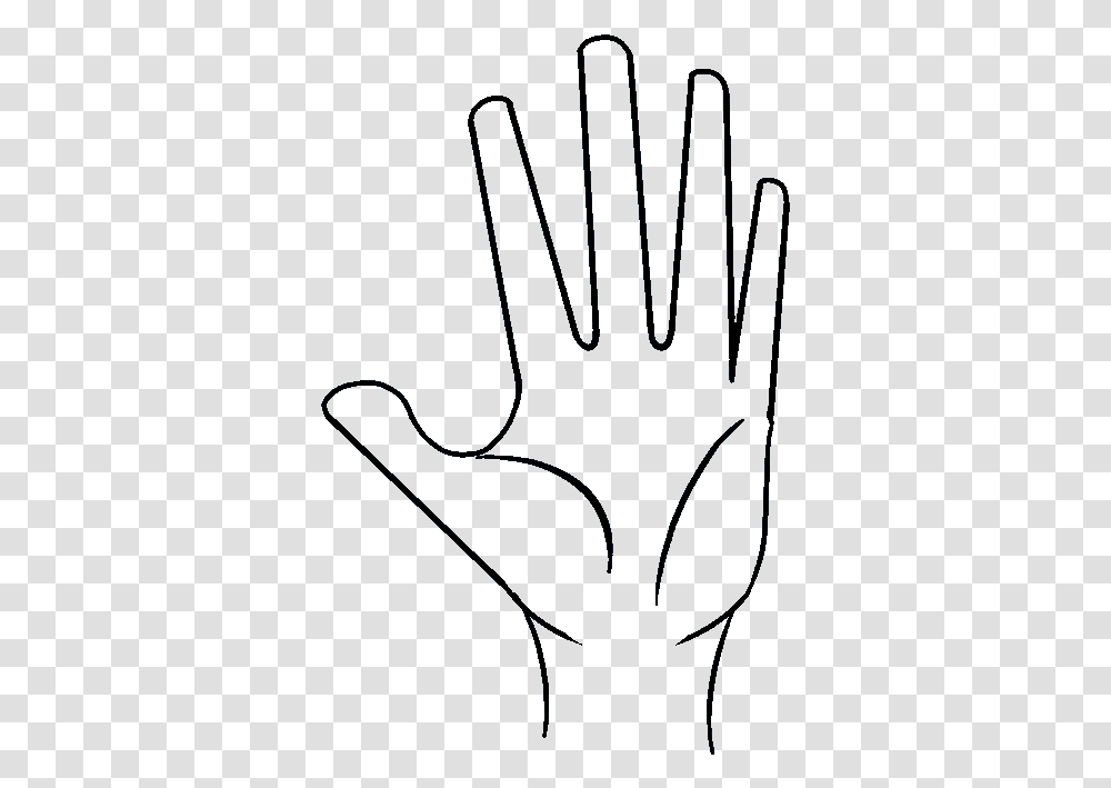 How To Draw A Hand Really Easy Drawing Tutorial Easy Drawing Of A Hand, Pattern, Label, Face Transparent Png