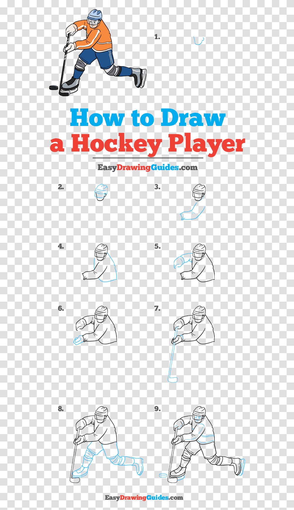 How To Draw A Hockey Player Ink, Person, Human, Helmet Transparent Png