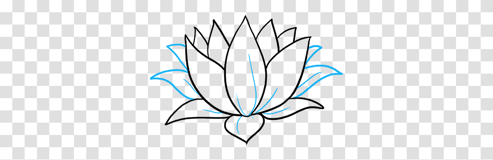 How To Draw A Lotus Flower Really Easy Drawing Tutorial Pond In Lotus Drawing, Text, Handwriting, Calligraphy, Signature Transparent Png
