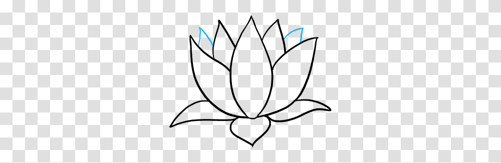 How To Draw A Lotus Flower Sacred Lotus, Outdoors, Nature, Screen Transparent Png