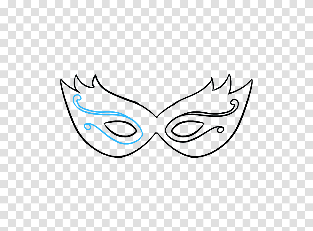 How To Draw A Mardi Gras Mask, Logo, Label Transparent Png