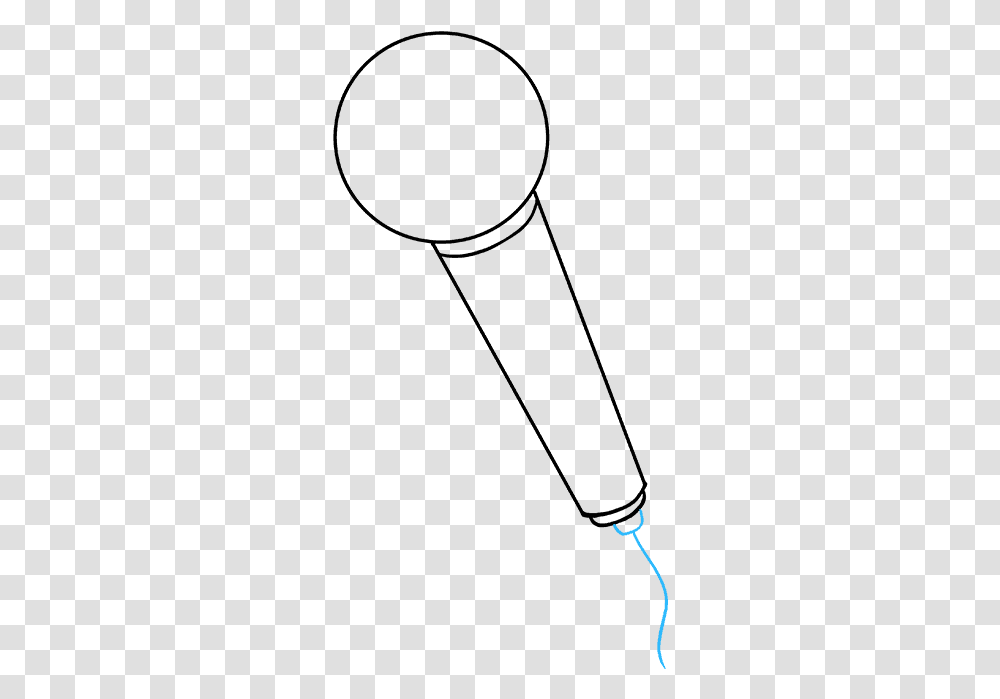 How To Draw A Microphone Microphone Drawing Easy, Light, Gray, Outdoors Transparent Png